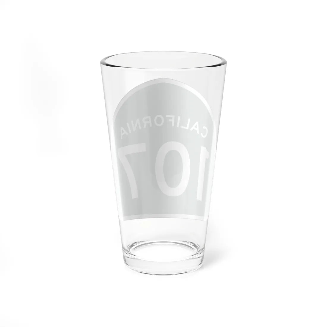 California 107 (California) (Road Sign) Pint Glass 16oz - Go Mug Yourself