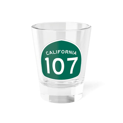 California 107 (California) (Road Sign) Shot Glass 1.5oz 1.5oz - Go Mug Yourself