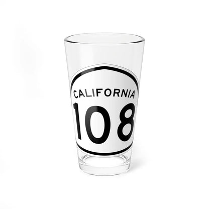 California 108 1957 (California) (Road Sign) Pint Glass 16oz 16oz - Go Mug Yourself