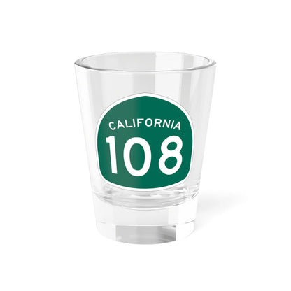 California 108 (California) (Road Sign) Shot Glass 1.5oz 1.5oz - Go Mug Yourself