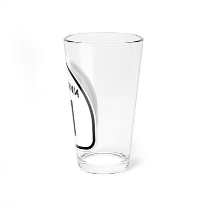 California 11 1957 (California) (Road Sign) Pint Glass 16oz - Go Mug Yourself