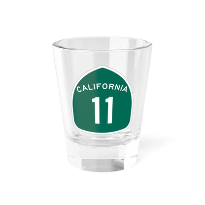 California 11 (California) (Road Sign) Shot Glass 1.5oz 1.5oz - Go Mug Yourself