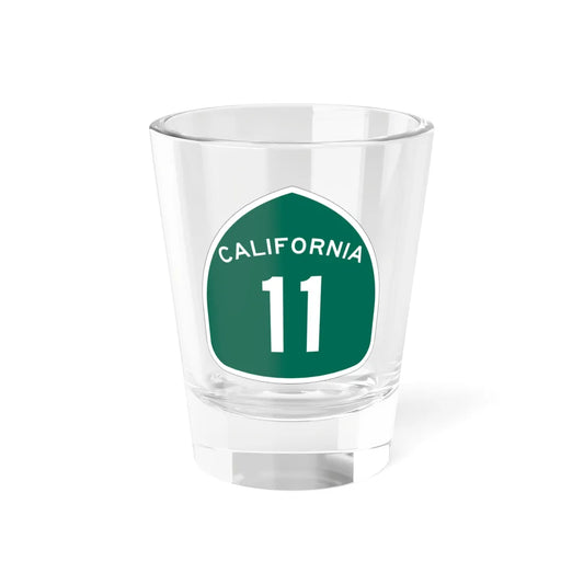 California 11 (California) (Road Sign) Shot Glass 1.5oz 1.5oz - Go Mug Yourself