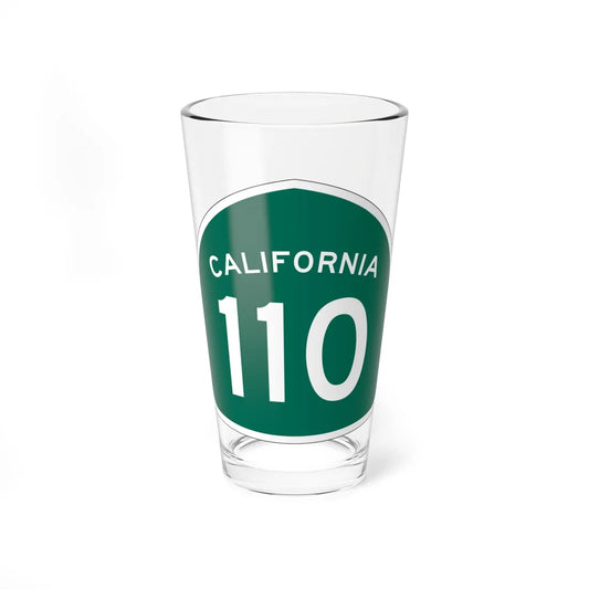 California 110 (California) (Road Sign) Pint Glass 16oz 16oz - Go Mug Yourself