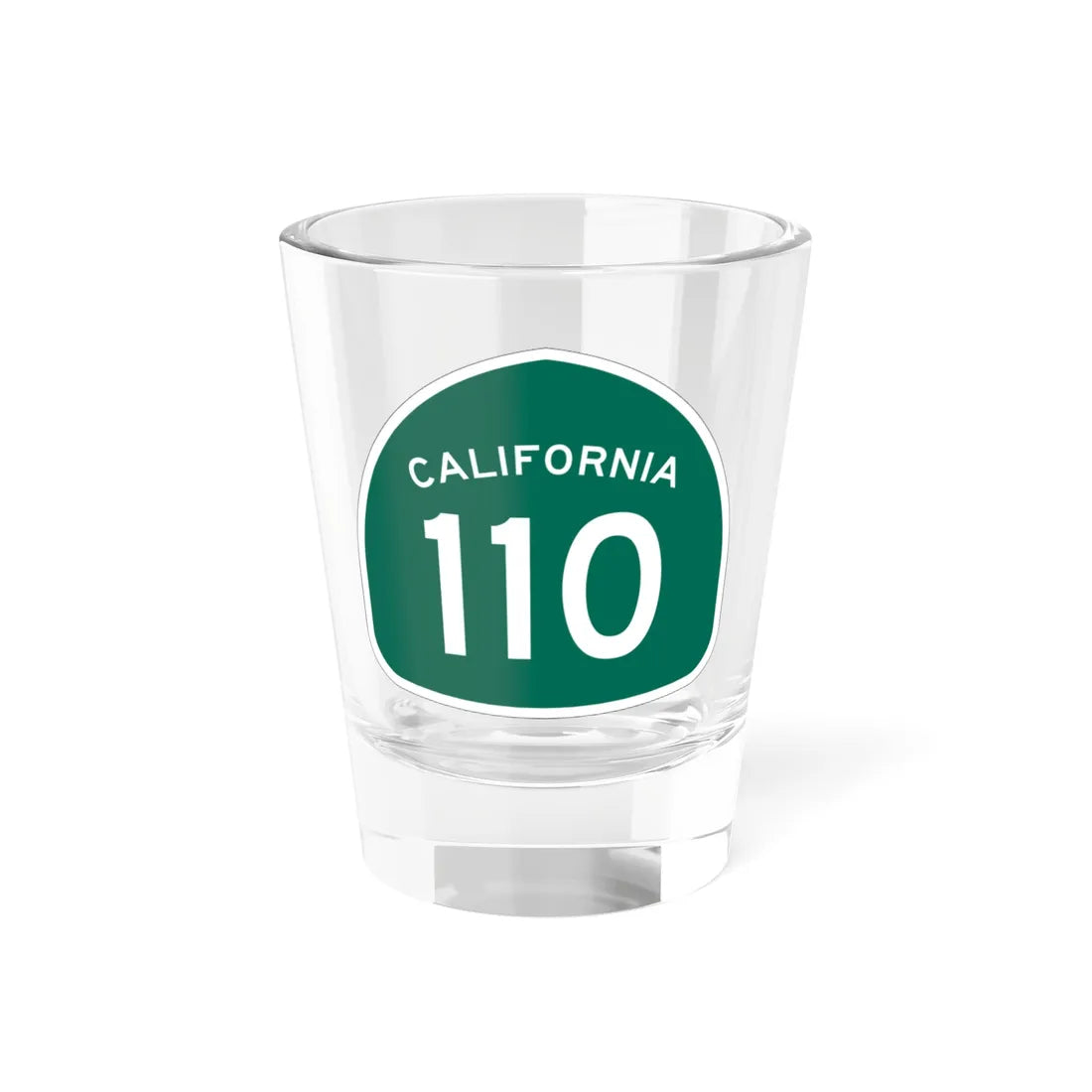 California 110 (California) (Road Sign) Shot Glass 1.5oz 1.5oz - Go Mug Yourself