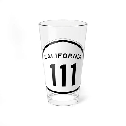California 111 1957 (California) (Road Sign) Pint Glass 16oz 16oz - Go Mug Yourself