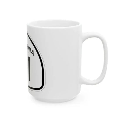 California 111 1957 (California) (Road Sign) White Coffee Mug - Go Mug Yourself