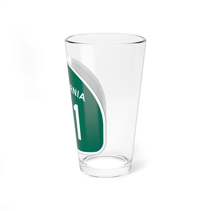 California 111 (California) (Road Sign) Pint Glass 16oz - Go Mug Yourself