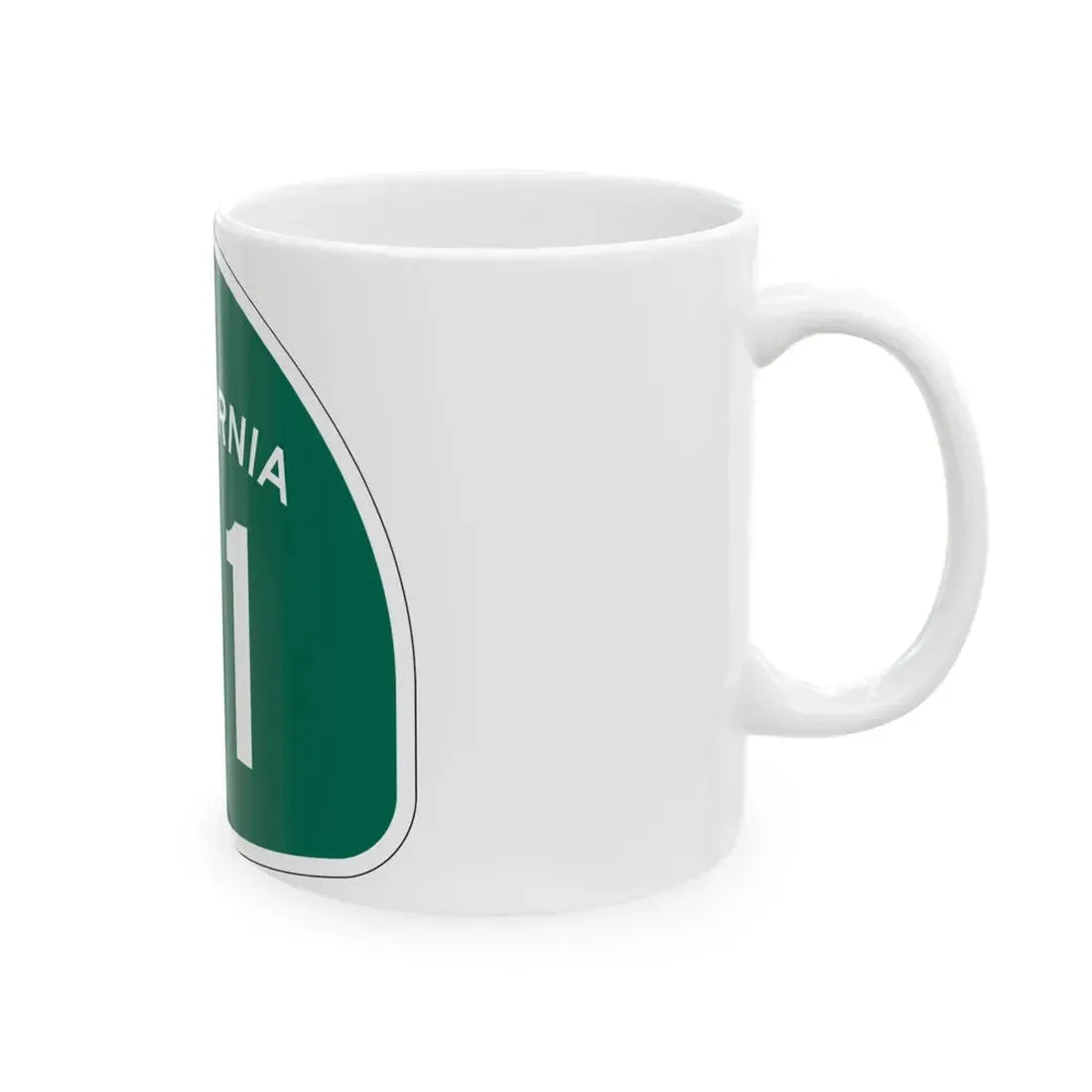 California 111 (California) (Road Sign) White Coffee Mug - Go Mug Yourself