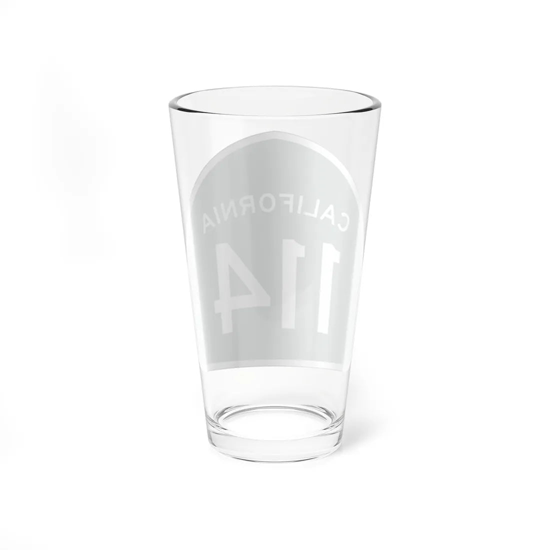 California 114 (California) (Road Sign) Pint Glass 16oz - Go Mug Yourself