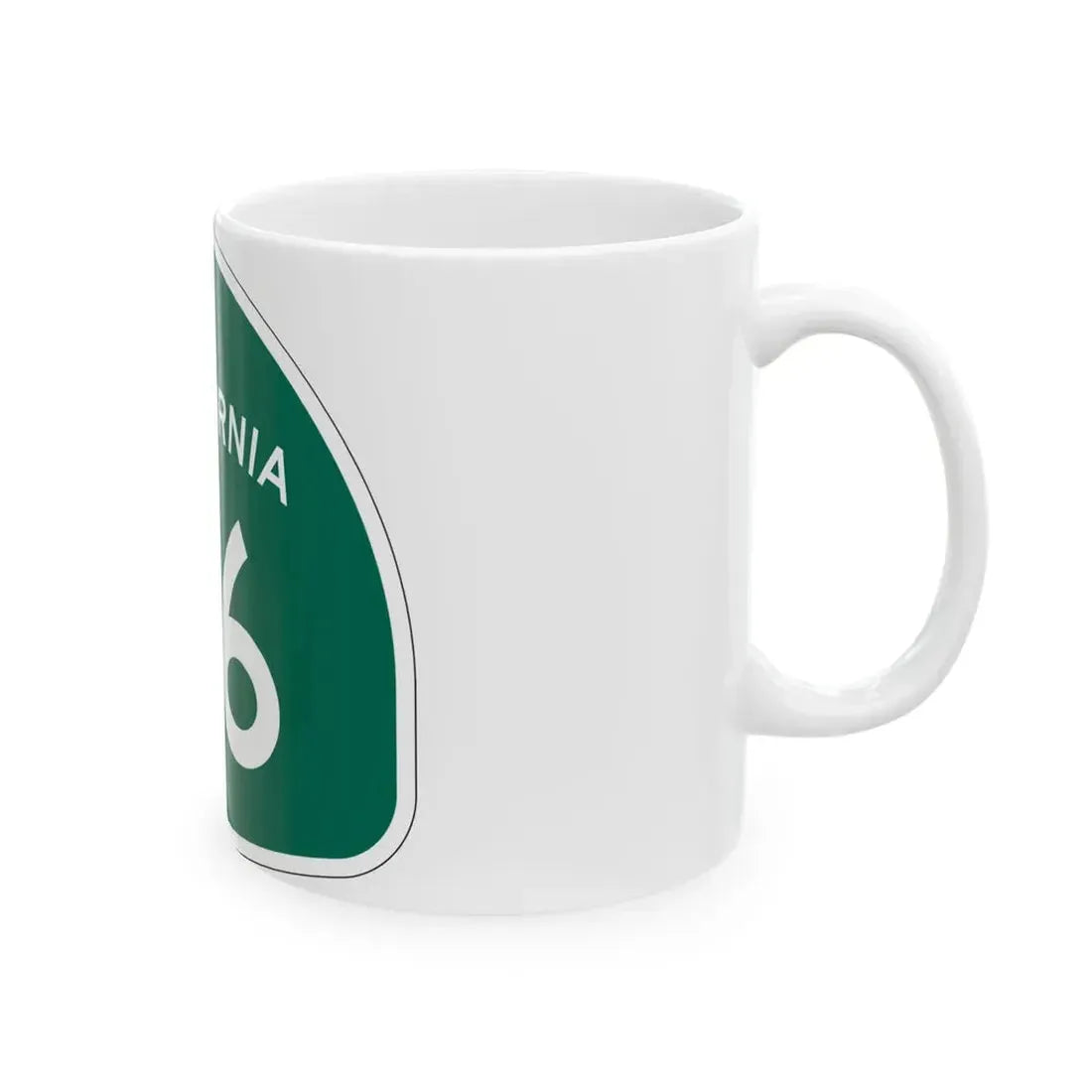 California 116 (California) (Road Sign) White Coffee Mug - Go Mug Yourself