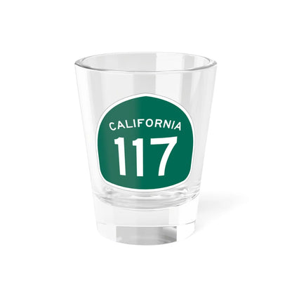 California 117 (California) (Road Sign) Shot Glass 1.5oz 1.5oz - Go Mug Yourself