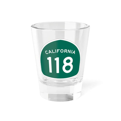 California 118 (California) (Road Sign) Shot Glass 1.5oz 1.5oz - Go Mug Yourself