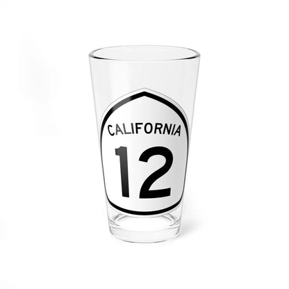 California 12 1957 (California) (Road Sign) Pint Glass 16oz 16oz - Go Mug Yourself