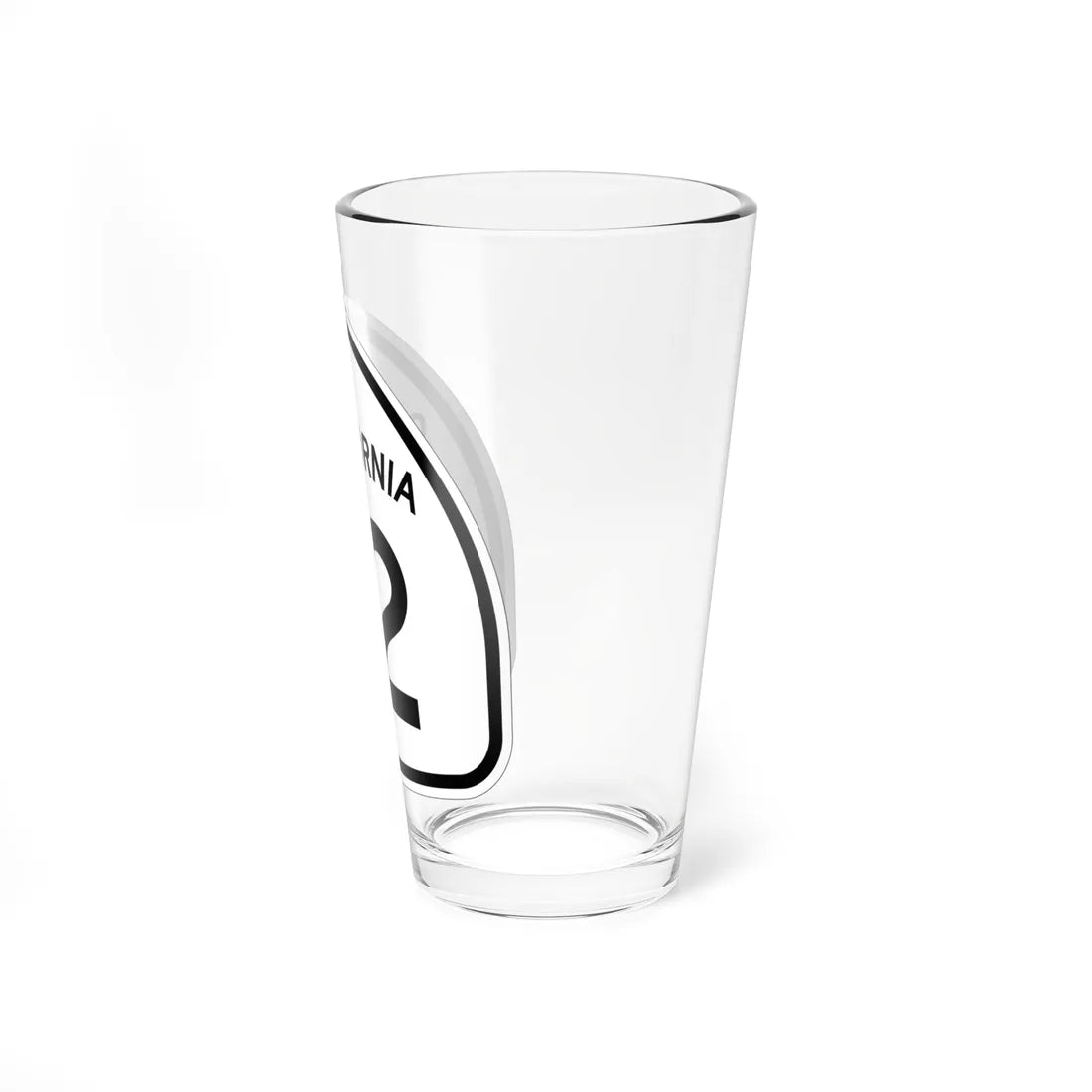 California 12 1957 (California) (Road Sign) Pint Glass 16oz - Go Mug Yourself