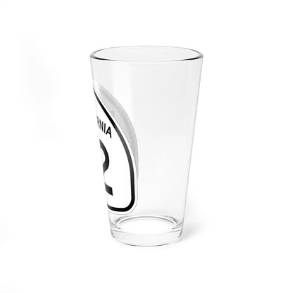 California 12 1957 (California) (Road Sign) Pint Glass 16oz - Go Mug Yourself