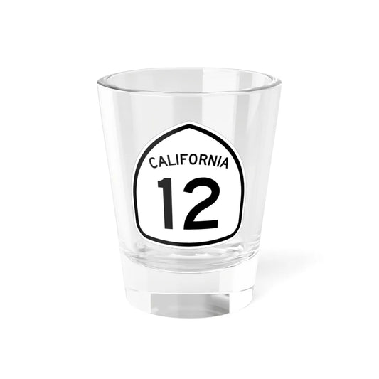 California 12 1957 (California) (Road Sign) Shot Glass 1.5oz 1.5oz - Go Mug Yourself