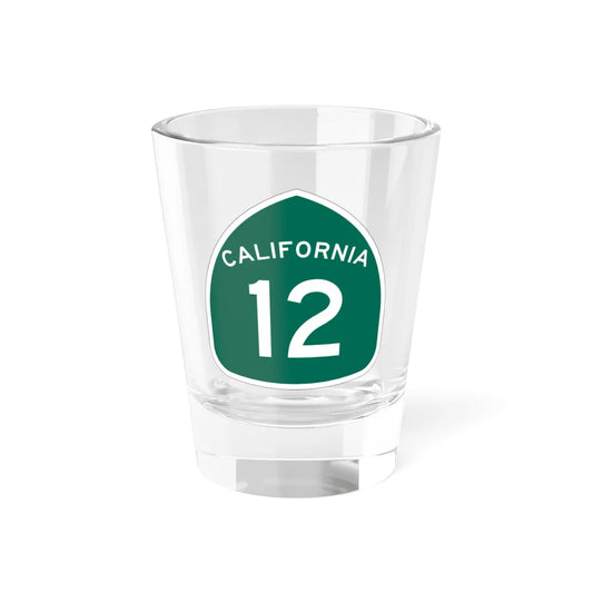 California 12 (California) (Road Sign) Shot Glass 1.5oz 1.5oz - Go Mug Yourself