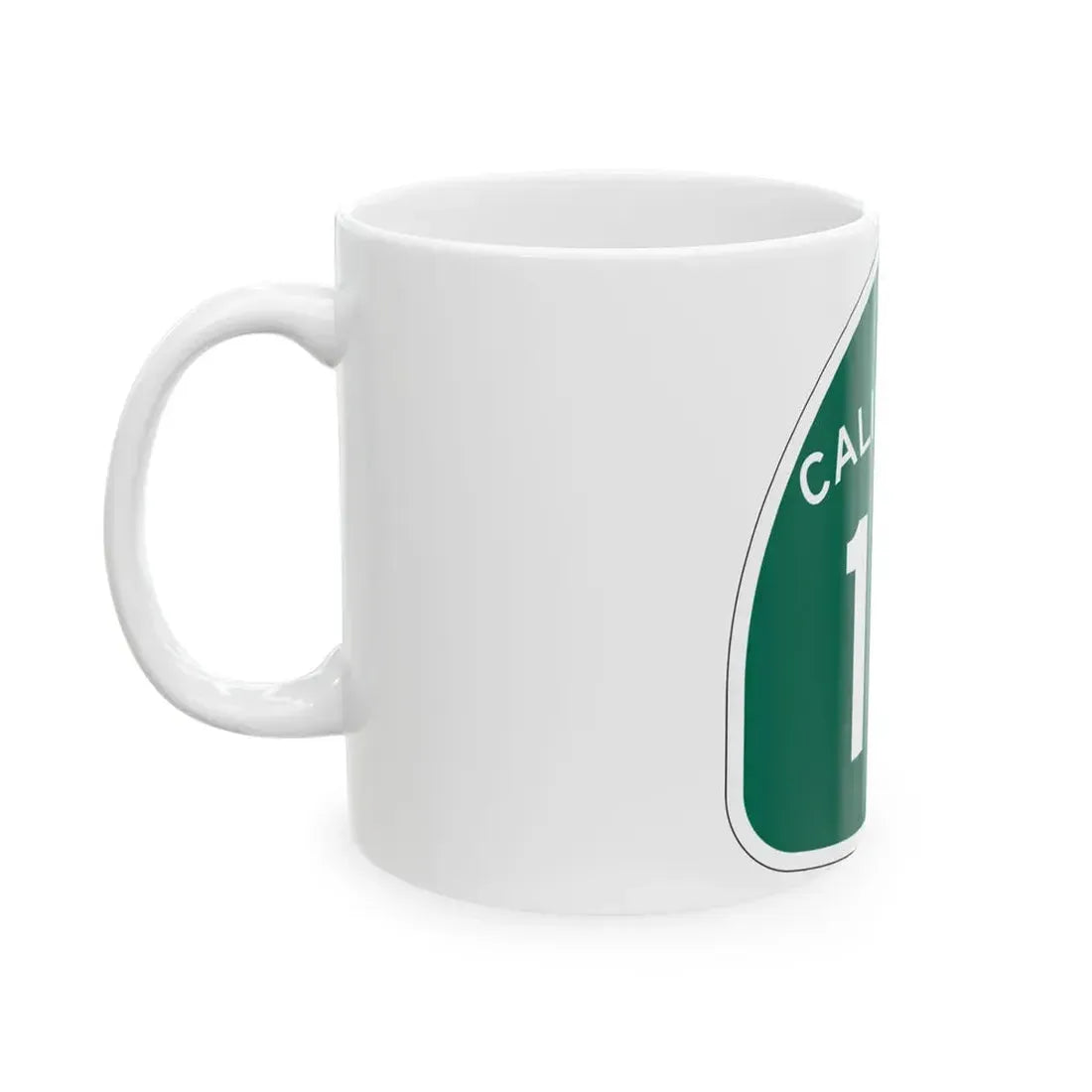 California 12 (California) (Road Sign) White Coffee Mug - Go Mug Yourself