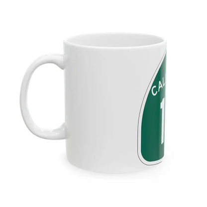 California 12 (California) (Road Sign) White Coffee Mug - Go Mug Yourself