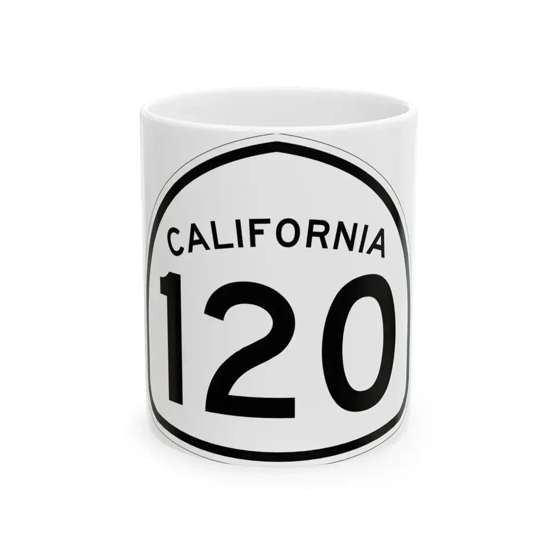 California 120 1957 (California) (Road Sign) White Coffee Mug 11oz - Go Mug Yourself
