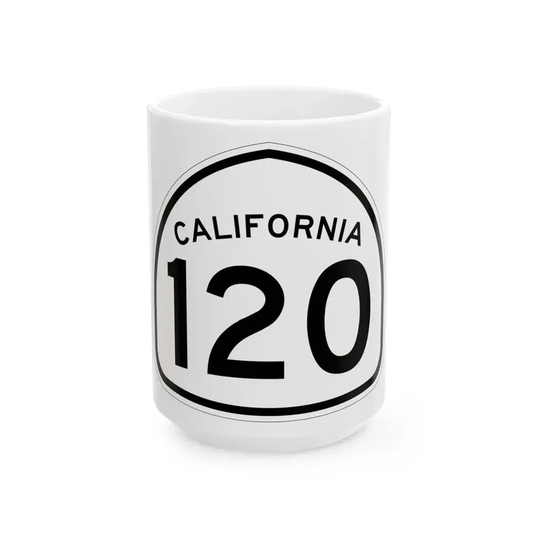 California 120 1957 (California) (Road Sign) White Coffee Mug 15oz - Go Mug Yourself