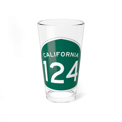 California 124 (California) (Road Sign) Pint Glass 16oz 16oz - Go Mug Yourself