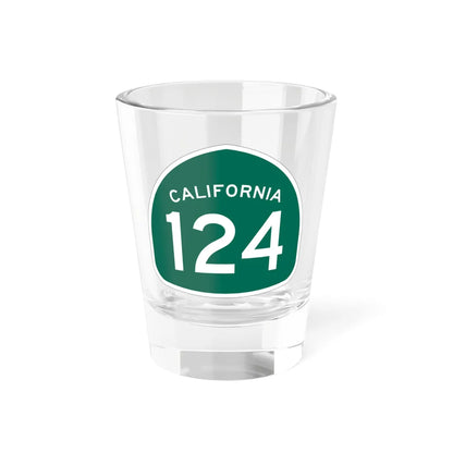 California 124 (California) (Road Sign) Shot Glass 1.5oz 1.5oz - Go Mug Yourself