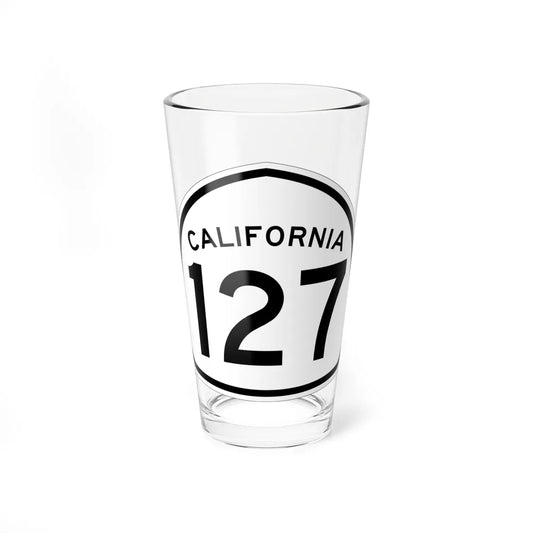 California 127 1957 (California) (Road Sign) Pint Glass 16oz 16oz - Go Mug Yourself