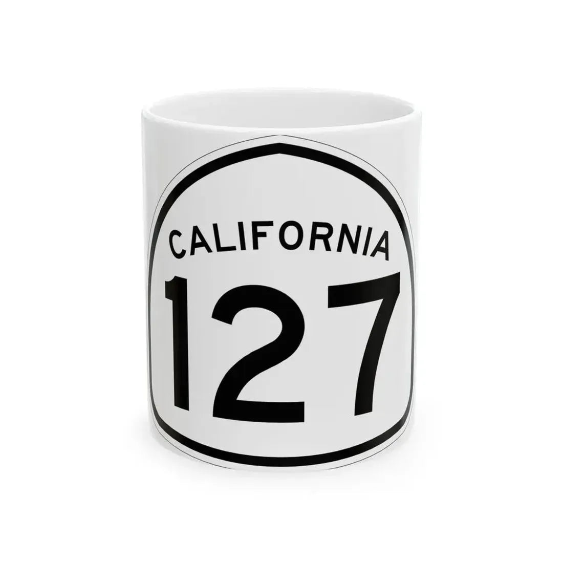 California 127 1957 (California) (Road Sign) White Coffee Mug 11oz - Go Mug Yourself