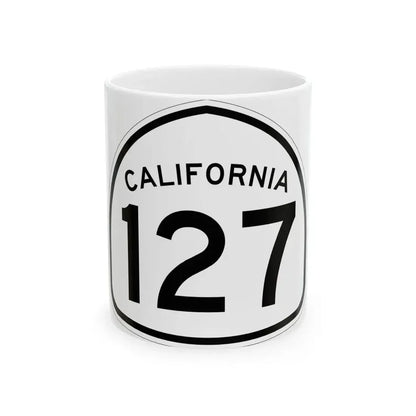 California 127 1957 (California) (Road Sign) White Coffee Mug 11oz - Go Mug Yourself