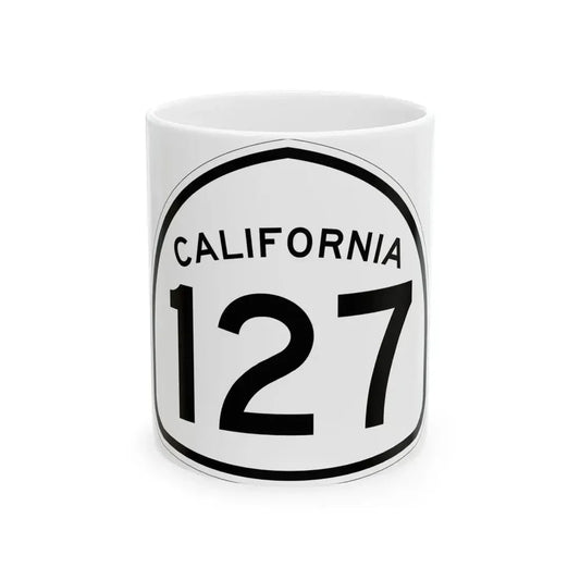 California 127 1957 (California) (Road Sign) White Coffee Mug 11oz - Go Mug Yourself