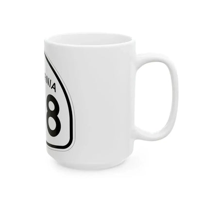 California 128 1957 (California) (Road Sign) White Coffee Mug - Go Mug Yourself