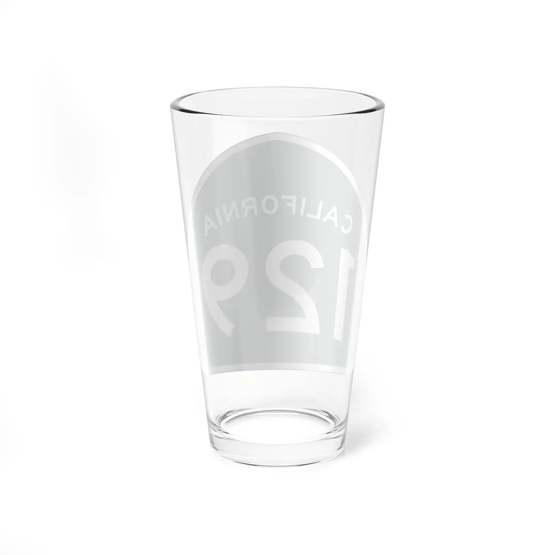 California 129 (California) (Road Sign) Pint Glass 16oz - Go Mug Yourself