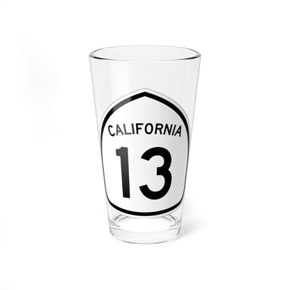 California 13 1957 (California) (Road Sign) Pint Glass 16oz 16oz - Go Mug Yourself