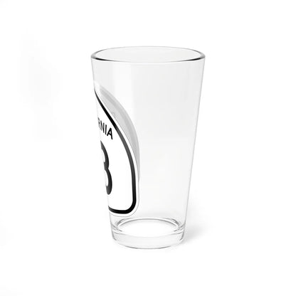 California 13 1957 (California) (Road Sign) Pint Glass 16oz - Go Mug Yourself