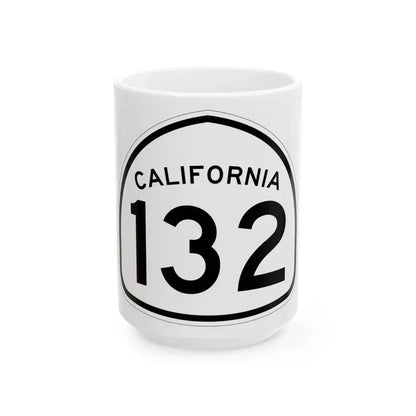 California 132 1957 (California) (Road Sign) White Coffee Mug 15oz - Go Mug Yourself