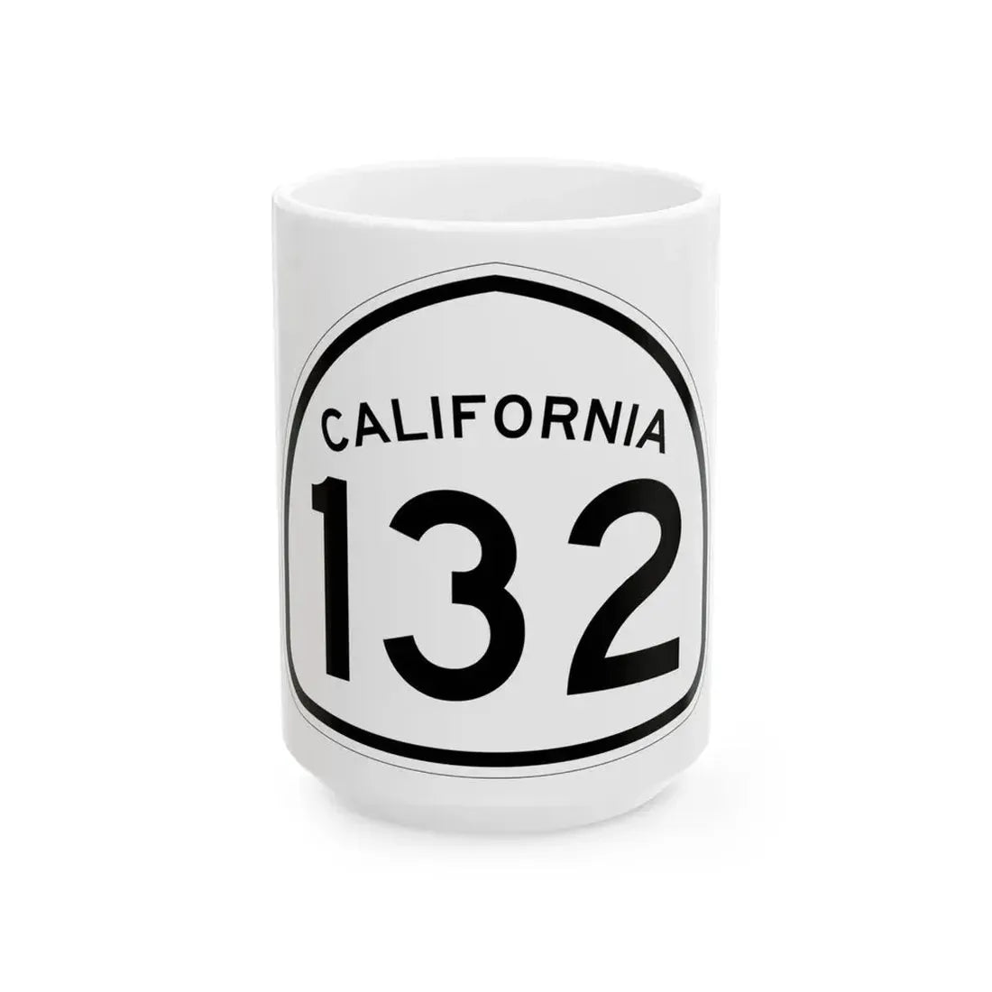 California 132 1957 (California) (Road Sign) White Coffee Mug - Go Mug Yourself