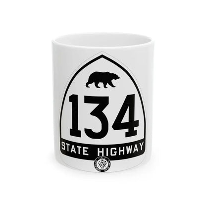 California 134 1948 (California) (Road Sign) White Coffee Mug 11oz - Go Mug Yourself