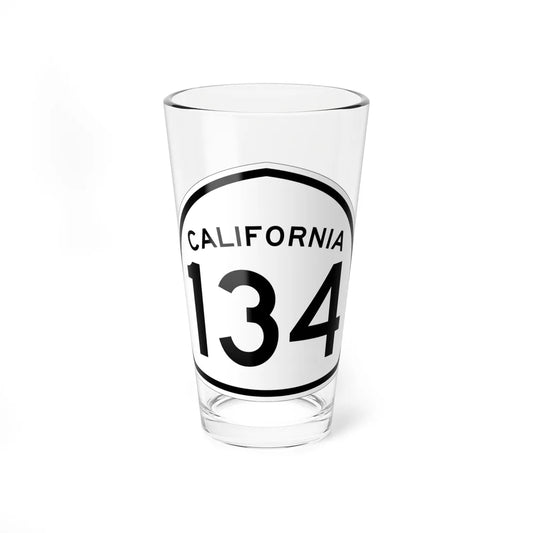 California 134 1957 (California) (Road Sign) Pint Glass 16oz 16oz - Go Mug Yourself