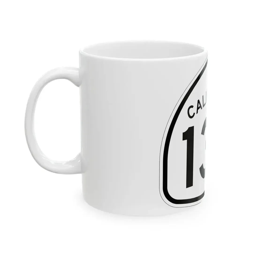 California 134 1957 (California) (Road Sign) White Coffee Mug - Go Mug Yourself