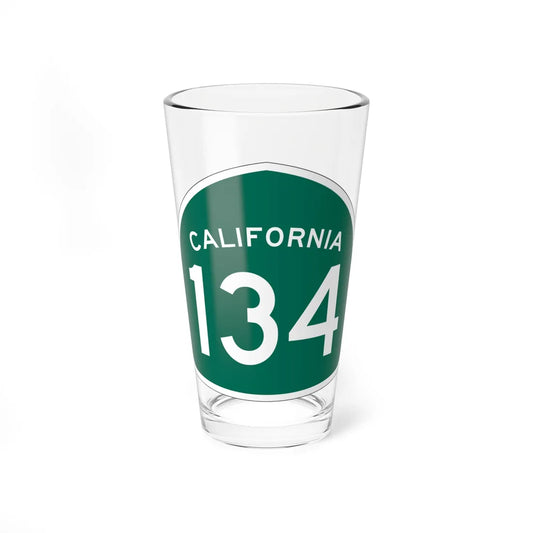 California 134 (California) (Road Sign) Pint Glass 16oz 16oz - Go Mug Yourself