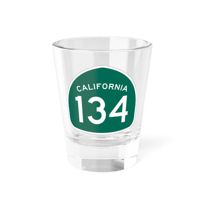 California 134 (California) (Road Sign) Shot Glass 1.5oz 1.5oz - Go Mug Yourself