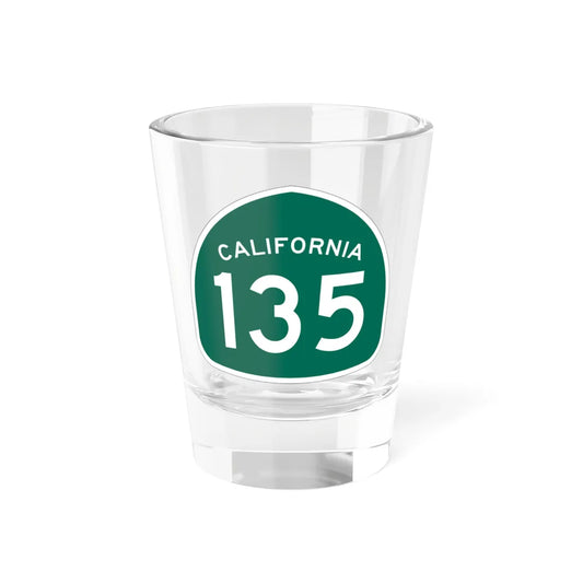 California 135 (California) (Road Sign) Shot Glass 1.5oz 1.5oz - Go Mug Yourself