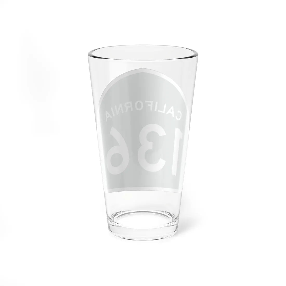 California 136 (California) (Road Sign) Pint Glass 16oz - Go Mug Yourself