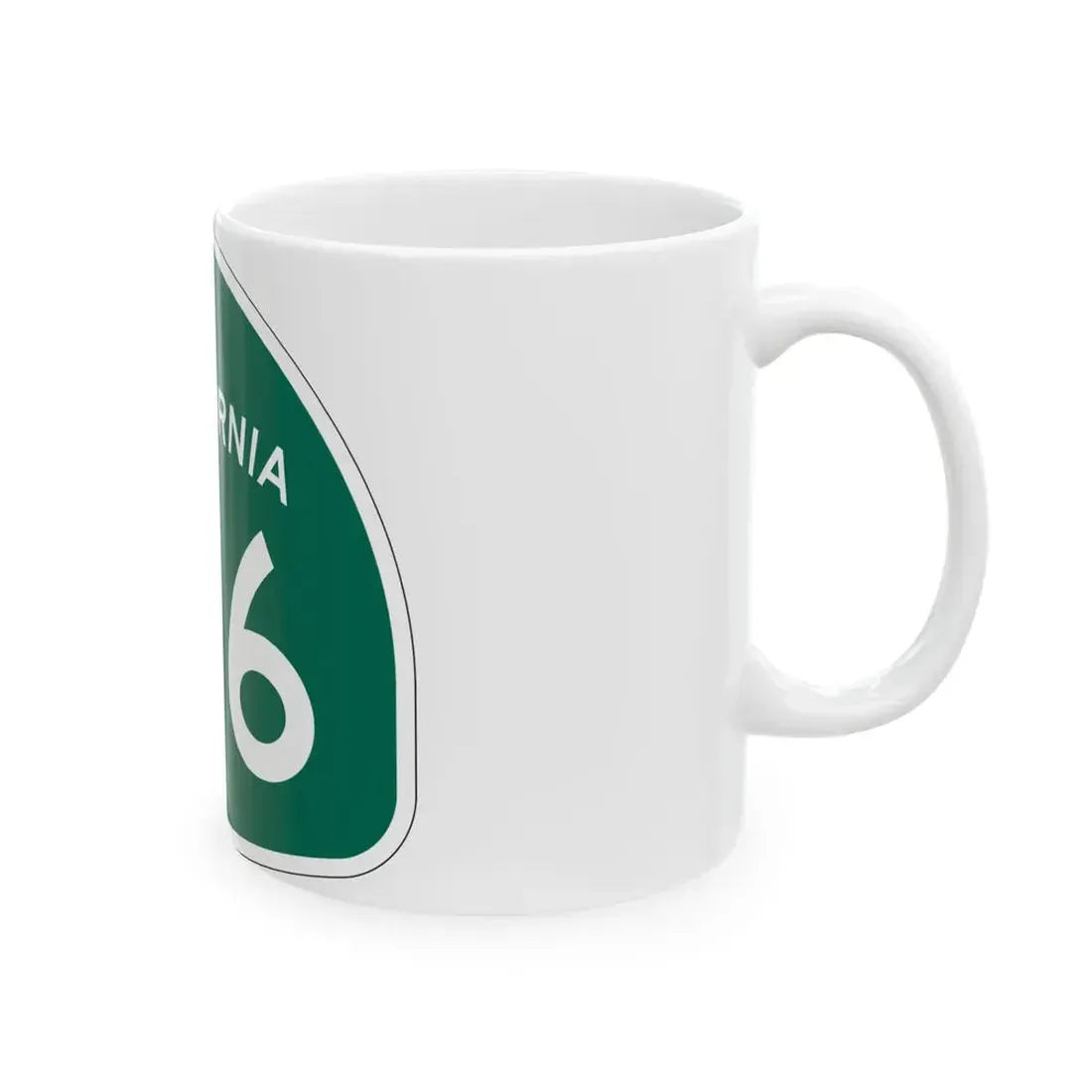California 136 (California) (Road Sign) White Coffee Mug - Go Mug Yourself