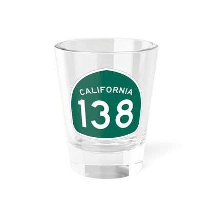 California 138 (California) (Road Sign) Shot Glass 1.5oz 1.5oz - Go Mug Yourself
