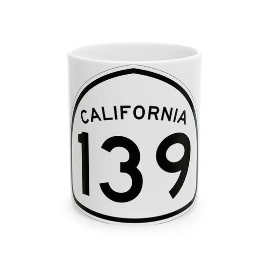 California 139 1957 (California) (Road Sign) White Coffee Mug 11oz - Go Mug Yourself