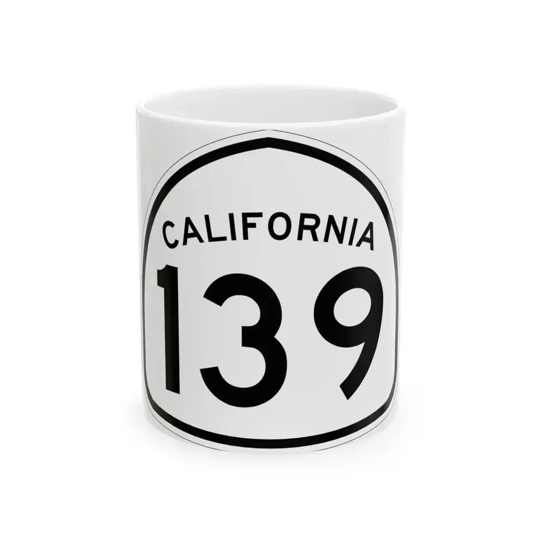 California 139 1957 (California) (Road Sign) White Coffee Mug - Go Mug Yourself