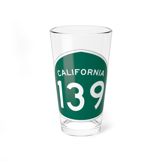 California 139 (California) (Road Sign) Pint Glass 16oz 16oz - Go Mug Yourself